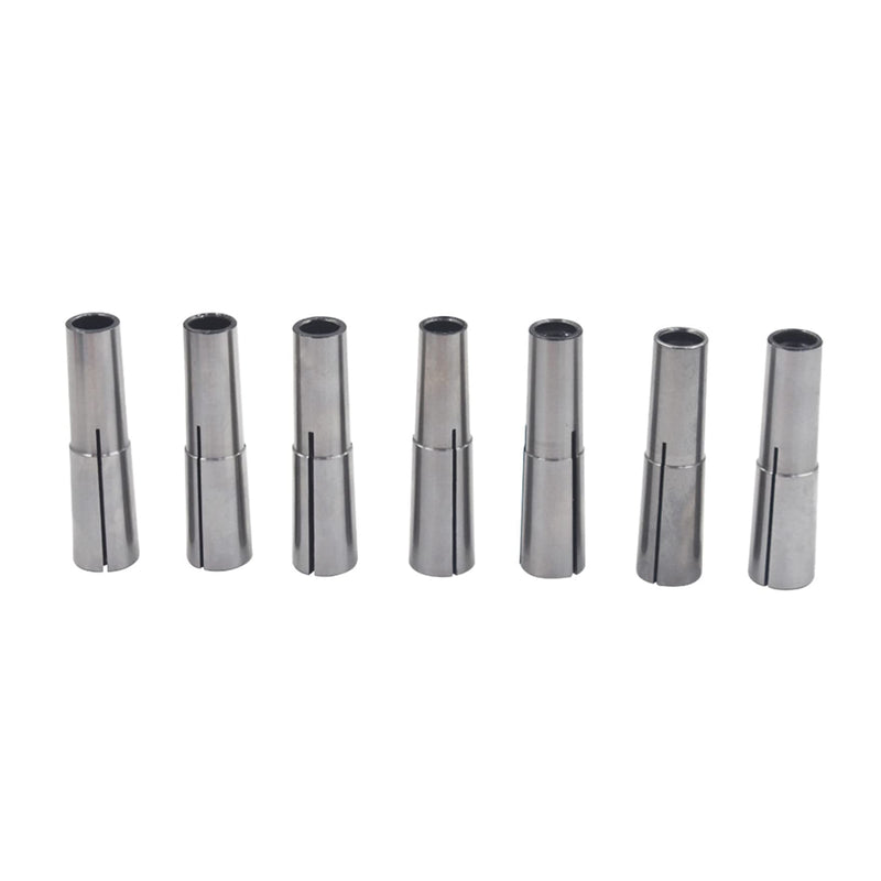 MT2 Taper Collet Set Bore Size 1/8-1/2 inch for Machining Turning 7 Pack MT2