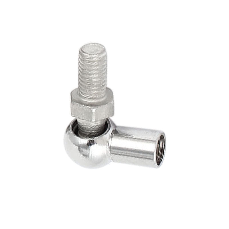 10pcs Angle Ball Joint - [M8x1.25 Right Female Thread, M8x1.25 Right Male Thread] Gas Spring Elbow Joint Fitting for Automotive, Hinged Door, Cupboard