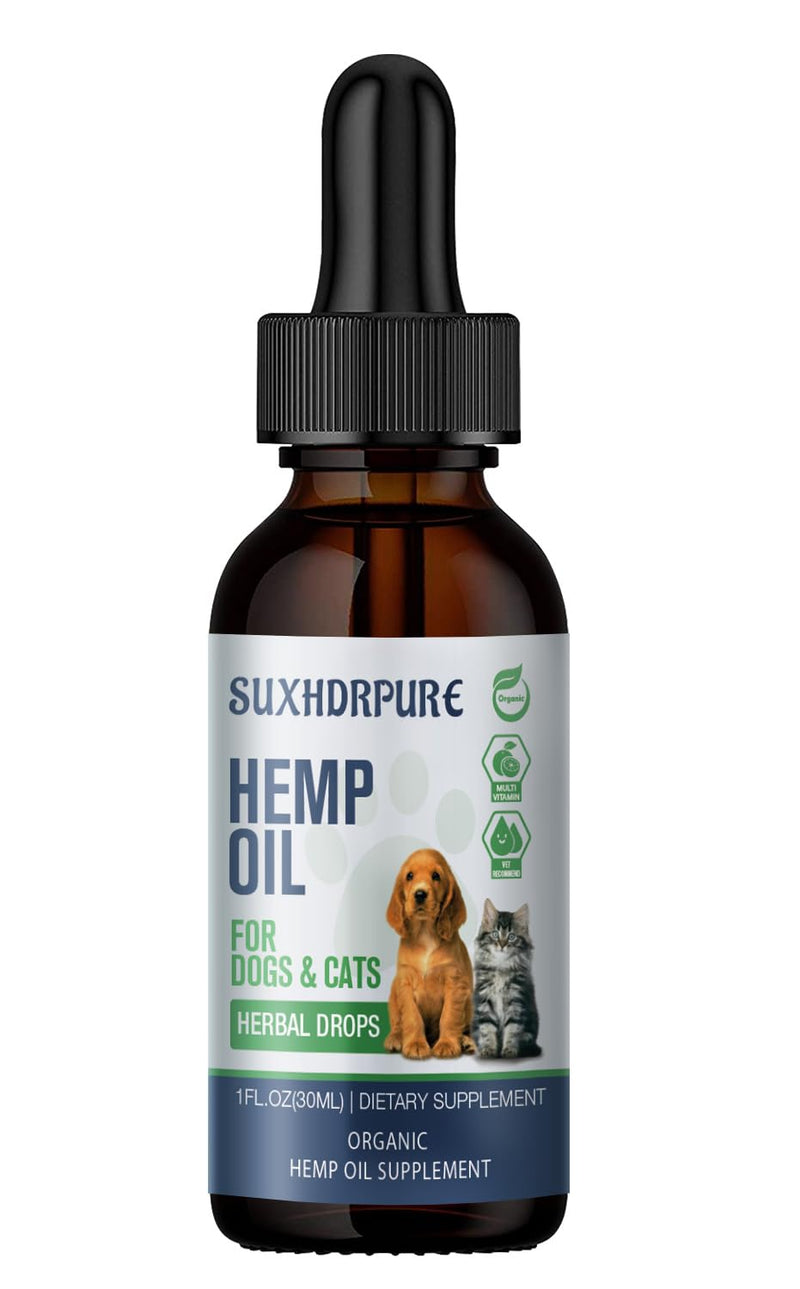 Natural Hemp Oil for Dogs and Cats