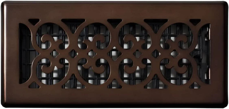 Decor Grates SPH410-RB Floor Register, 4x10, Rubbed Bronze Finish 4x10 Inches