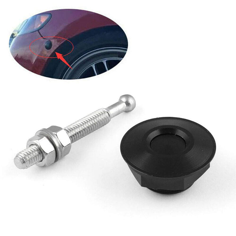 8 Pcs 1.25 inch Universal Stainless Steel Rod Vehicle Hood Pins-Quick Release Lock Latch Bumper, License Plate Lock Clip, Push Button Bonnet