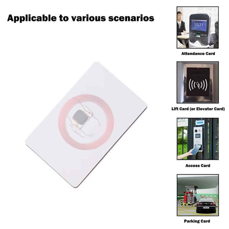 T5577 Smart Cards, Contactless 125khz RFID Rewritable Proximity Clamshell Weigand Prox Card, Compatible with 1386 1326 H10301 Format Readers and Keyless Entry Access Control Systems (10) 10