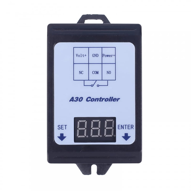 Voltage Monitor Module, A30-U1 30A DC 99.9V Voltage Detection Control Relay with Delay Battery Charge Discharge Timer with Overvoltage Undervoltage Control