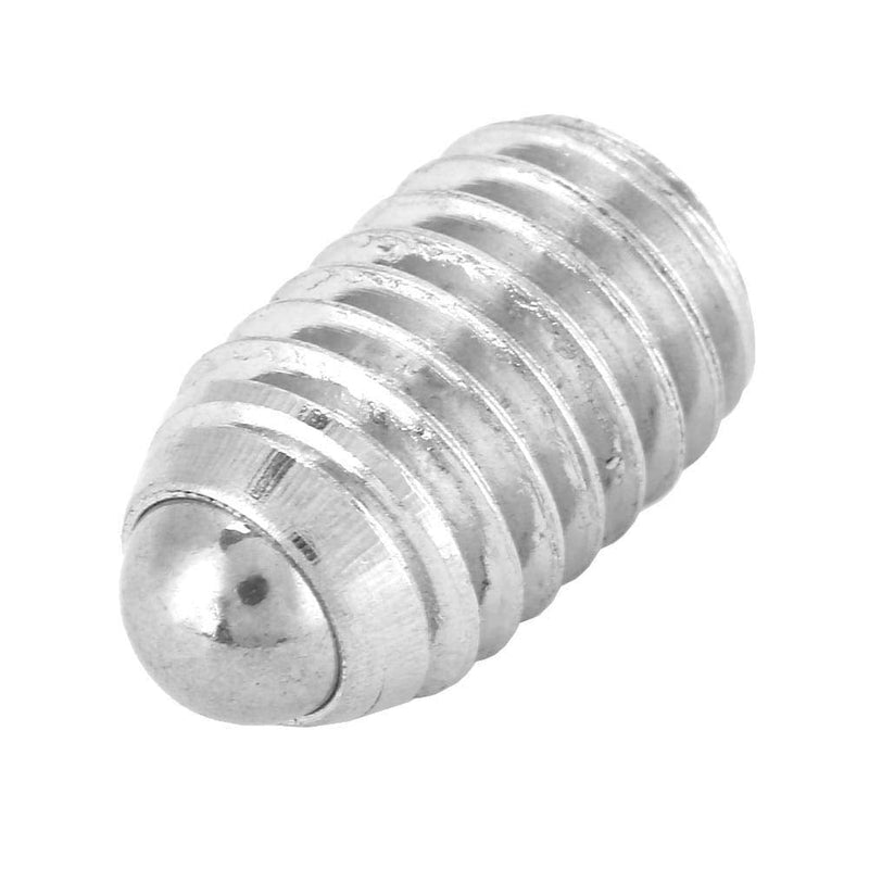 Jadeshay 20Pcs M8 Hex Socket Spring Ball Plungers 8 * 10 mm, Durable Stainless Steel Precision Threaded Push Fit Insert Screws for Lubrication and Pneumatic Tools