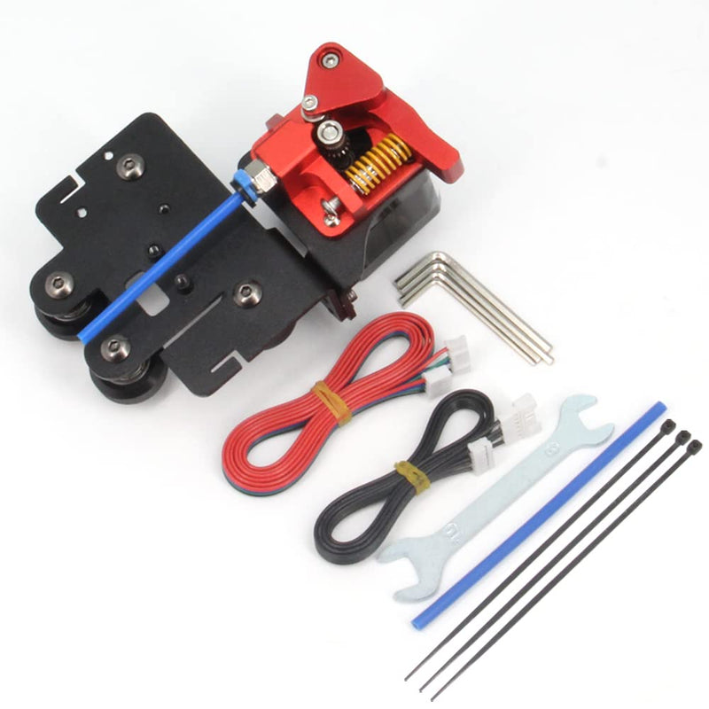 Ender 5 pro Direct Drive Upgrade Kit Aluminum Plate with Dual Gear Extruder with Motor, Easy Print TPU Flexible Filament for Ender 5 (Aluminum Plate+Dual Extruder+Motor Kit) Aluminum Plate+Dual Extruder+Motor Kit