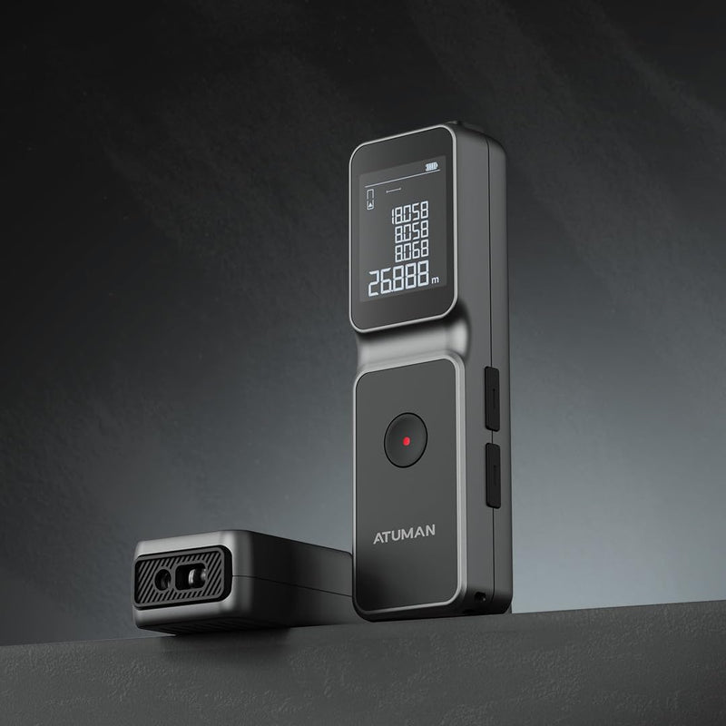ATuMan LSA Laser Distance Meter, 165ft, 2mm Accuracy, 11 Modes, Portable