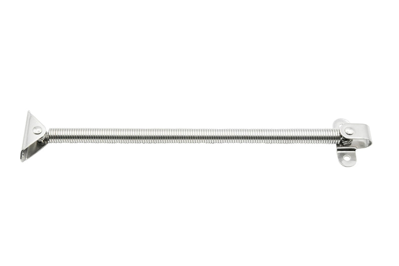 Vinland Marine 304 Stainless Steel Hatch Support Spring 8-2/5" & 10" w/Retaining Cable, Porthole Cabinet Spring Arm Boat Door Hatch Lid Support Boat Windshield Support Stay Adjuster Boat Tackle Hatch Triangular end plate, no cable, 1 Unit