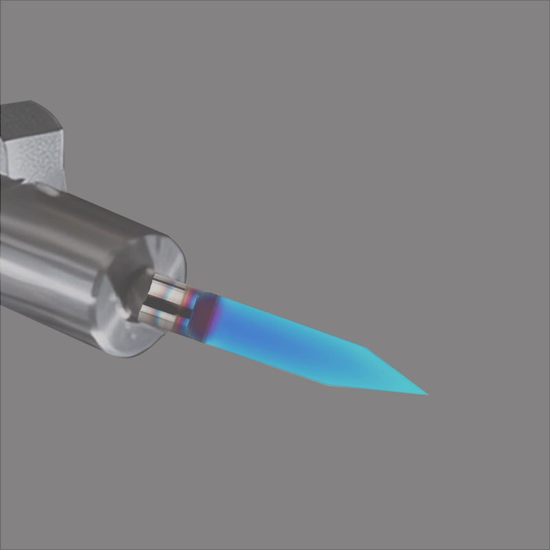 VIC027 CNC Router Bits 15&30 Degree Engraving Bits 0.005" Tip with 1/4 Shank Nano Blue Coat Solid Carbide V Groove Router Bit for Signmaking Carving (15&30 Deg 0.005" Tip 1/4" S*2" OVL, 2) 15& 30deg 0.005" Tip 1/4"S×2"OVL