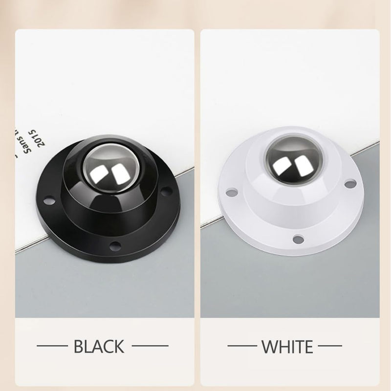 Self Adhesive Caster Wheels for Furniture,Storage Box,Trash Can,PC Stainless Steel Universal Pulley 360 Degree Rotating Adhesive Caster Wheels 0.8 Inch Low Profile Swivel Wheels Black 4 Pack Black【0.8 inch】 4.0