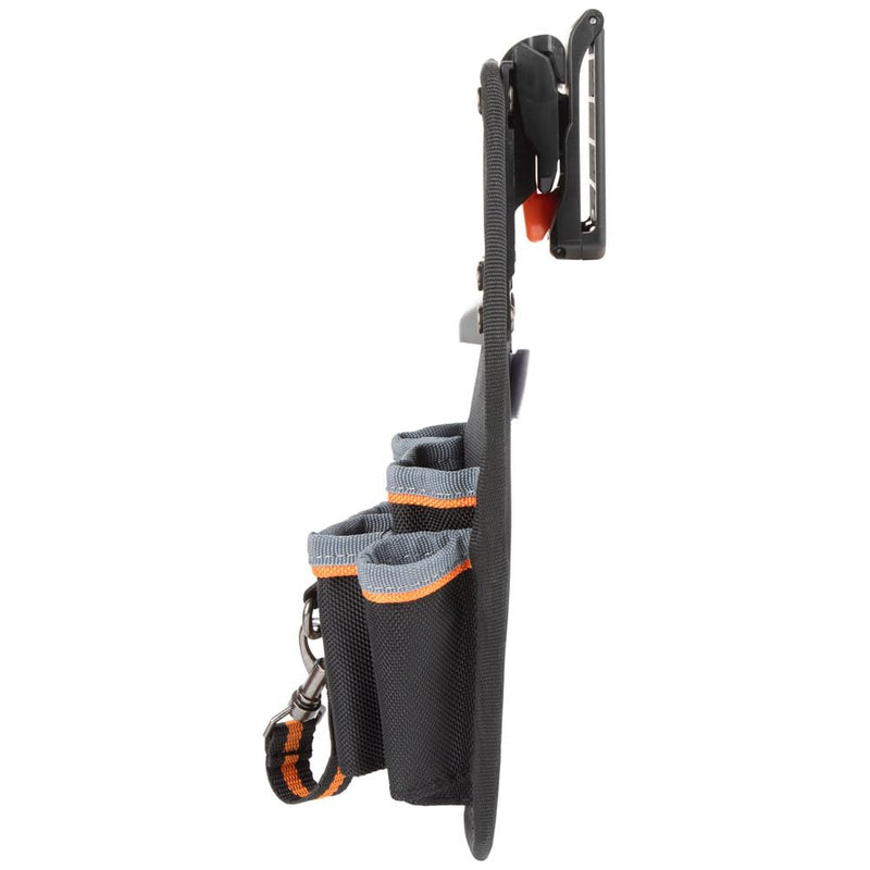 Klein Tools 55834MB MODbox Tool Pouch, Electrician Pouch, Quickly Attach and Release from Tool Belts and MODBox Rail System 161-inches Wide 6-Pocket Pouch