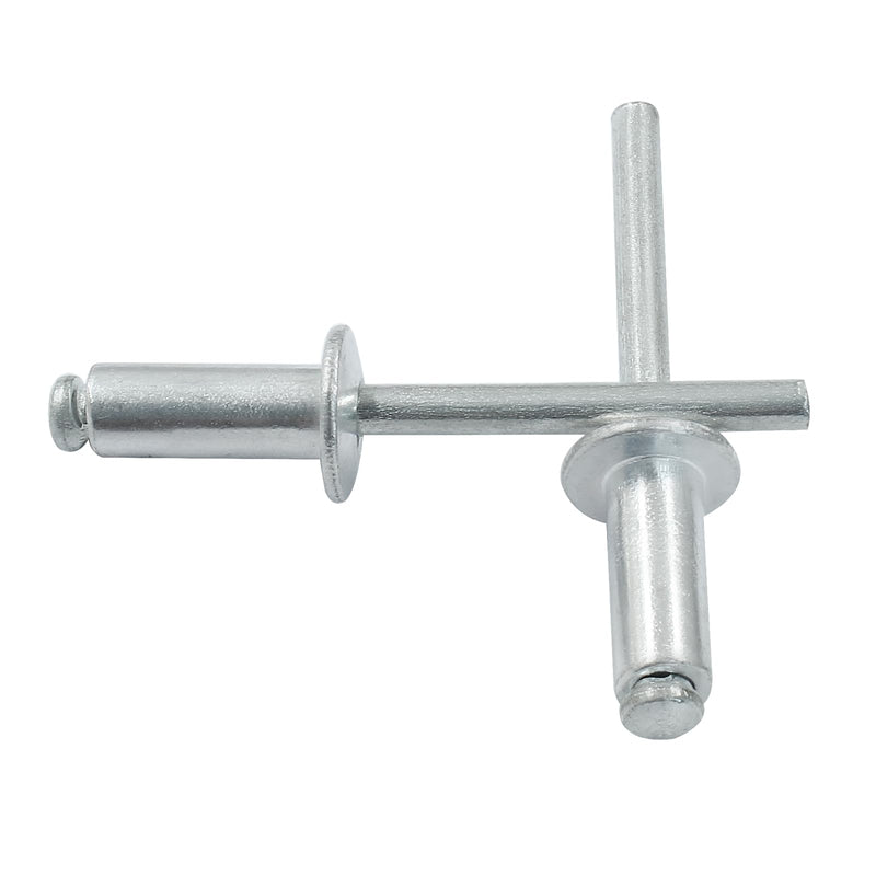 50 Pcs 1/4" x 3/4" Aluminum Blind Rivets Dome Head Pop Rivets for Installing Accessories, Silver 1/4" x 3/4"