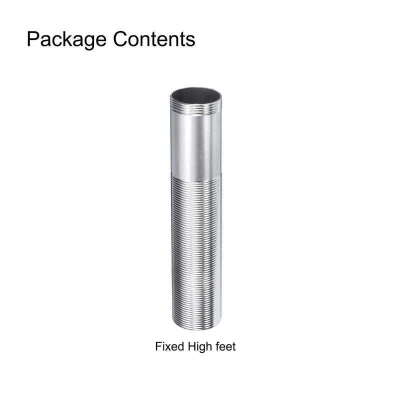 uxcell 6" Faucet Mount Extension Shank Stainless Steel Threaded Pipe Lengthen Mounting Shank Lengthen Fixed High Foot 1PCS 6 Inch