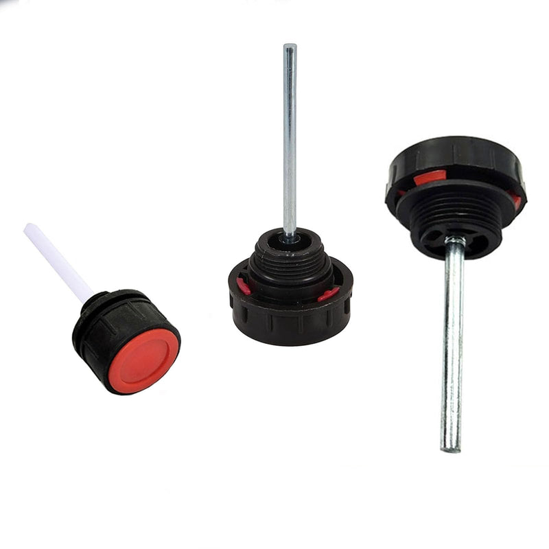 Hydraulic Fluid Reservoir Air Breather with Dipstick | Dump Cap Breather Replacement for Automotive Hydraulic Systems | Red Dehumidifier Cap for Hydraulic Equipment(∅1.58 x ∅1 inches) ∅1.58 x ∅1 inches