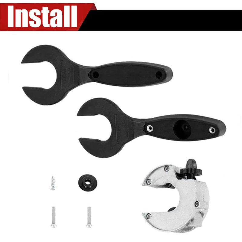 Ratcheting Tubing Cutter, 2025 New Upgrades Copper Pipe Cutter, Tubing Cutter 1/4" To 7/8", 2 in 1 Close Quarters Tube Compact Cutter, Ratcheting Pvc Cutter, Pipe Cutters Plumbing (Black) Black