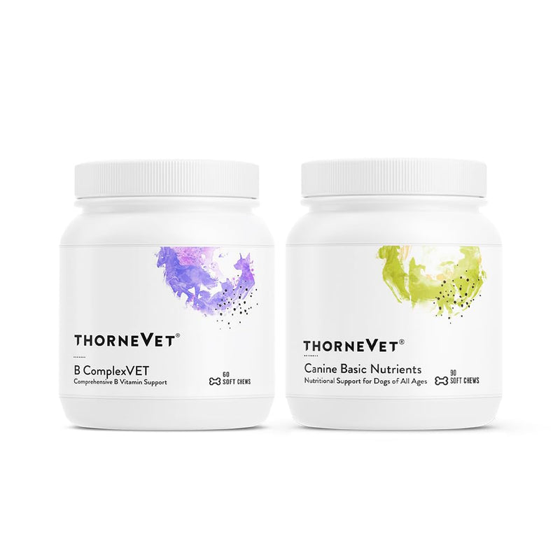 ThorneVet B ComplexVet and Canine Basic Nutrients Soft Chews Bundle