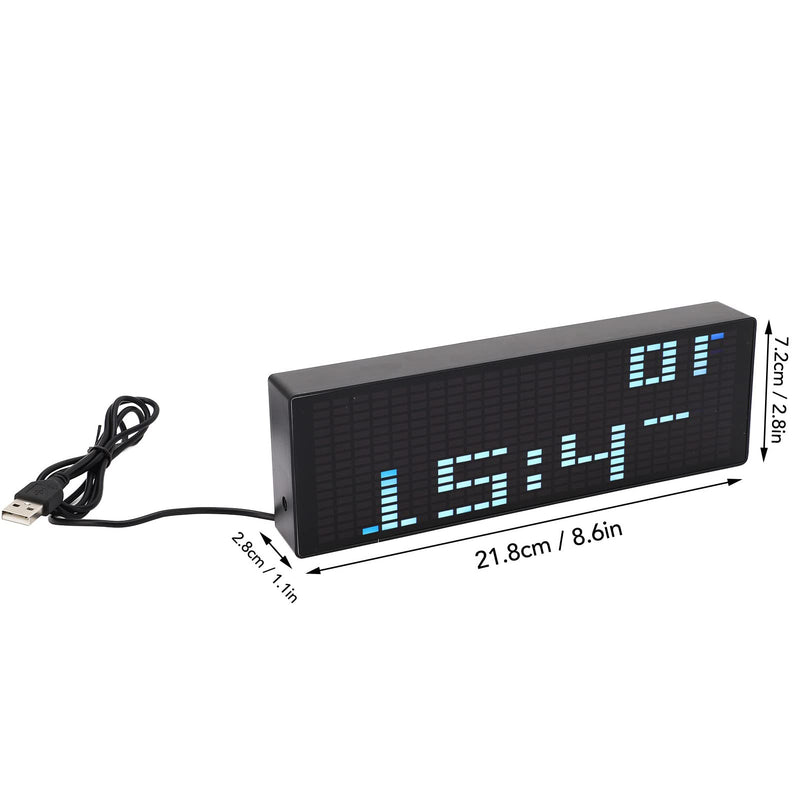 Garosa LED Music Spectrum Display 16x24 RGB Audio Visualizer with 12 Dynamic Effects 7 Colors 84 Combinations for Home Car Game Room