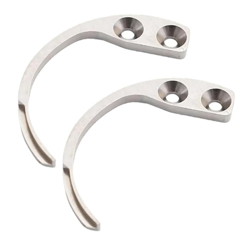 2PCS Stainless Steel Metal Hooks for Hanging,Stainless Steel Hook,Metal S Hook,