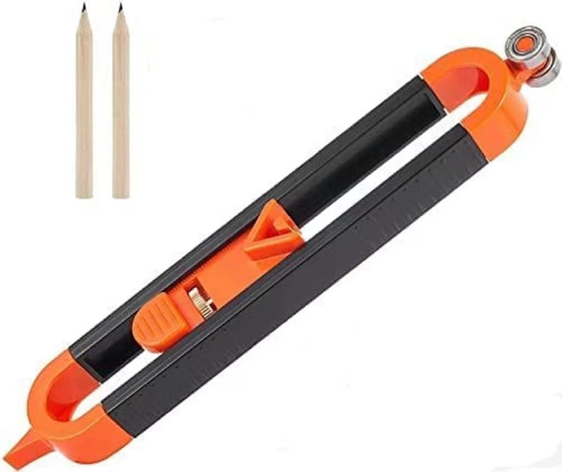 Precise Contour Scribe Tool Woodworking - With Lock For Pencil,Upgrade Measuring Tools, Ultimate Scribing Tool Suitable For Woodworking Finish Carpenter Professional Joiner
