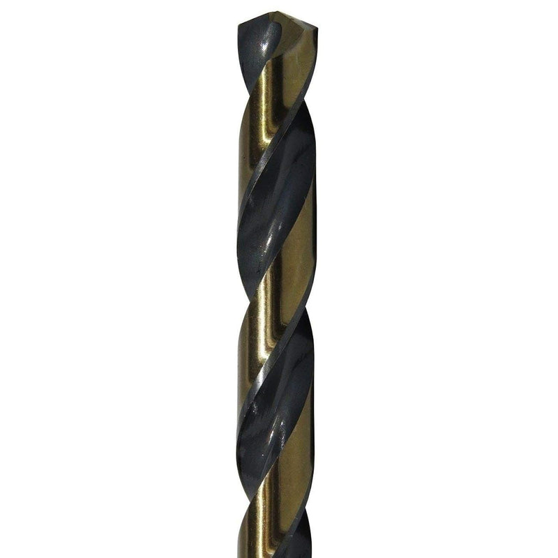 Drill America - KFD1/8P12 1/8" High Speed Steel Black & Gold KFD Split Point Drill Bit (Pack of 12), KFD Series 1/8 in
