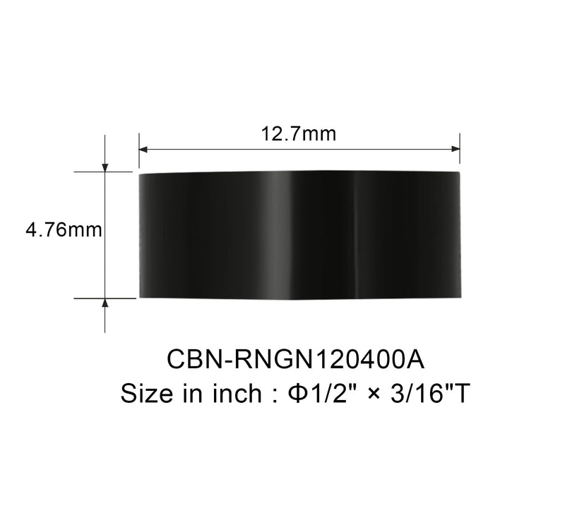 CBN Inserts Turning Milling Tools for Surfacing Cylinder Heads、Blocks - RNGN120400A (1/2''-3/16'', CBN) 1/2''-3/16''