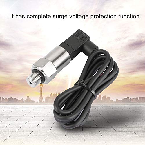 Yosoo Silicon Pressure Transmitter, Drucksensor 4-20Ma Pressure Transducer Transducer Sensor 4-20mA Output G1/4" for Water Gas Oil(0-0.5MPA) 0--0.5mpa