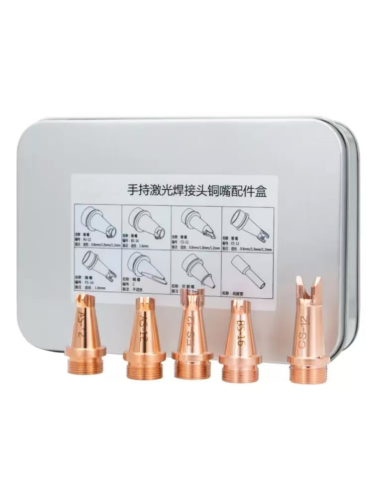 Laser Cutting Nozzle 5 Pcs Handheld Welding Head Gun Copper Nozzle M16 H35 for CQWY/SUP20S/T SUP21S/T Parts for Portable Fiber Laser Welder
