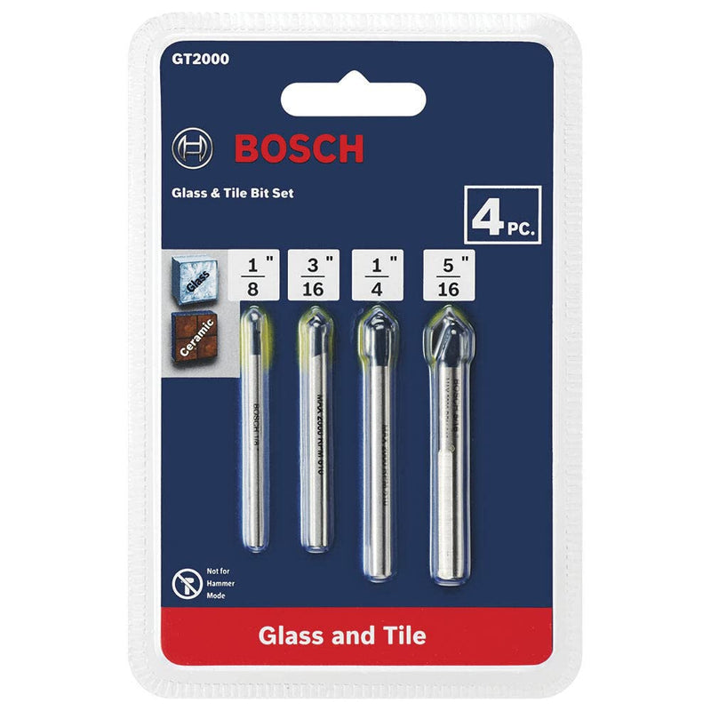 BOSCH GT2000 4-Piece Carbide Tipped Glass Assorted