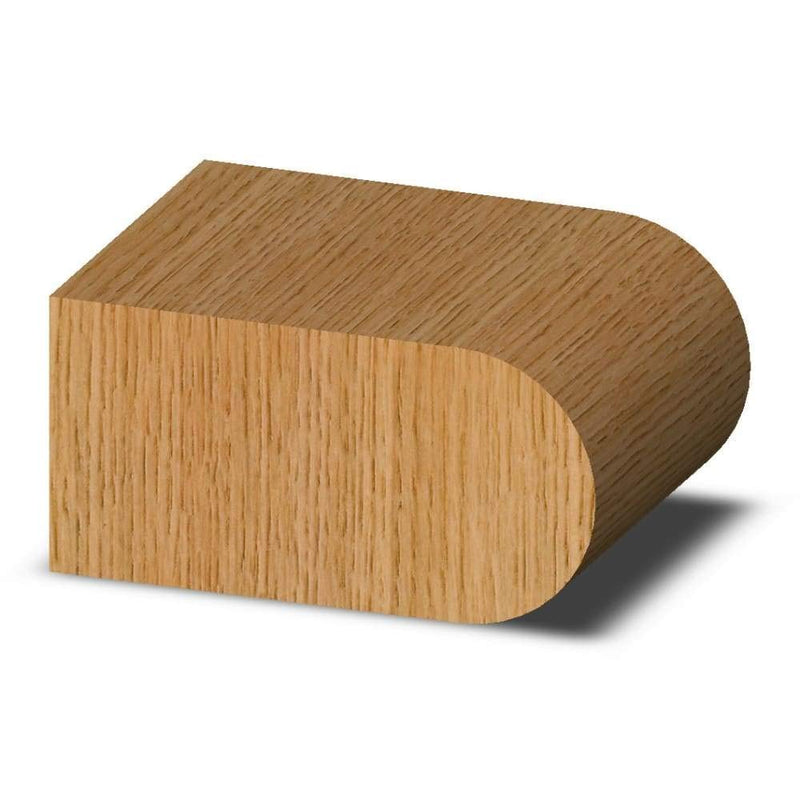 Whiteside 1431 Half Round (Bull Nose) Router Bit: 3/8 Inch Opening of Cutter, 3/16 Inch Radius, 7/8 Inch Cutting Length, 1/2 Inch Shank, 1 Inch Large Diameter