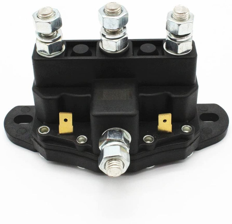 1 PC Black Reversing Solenoid Relay 2141211A11,214-1211A11-06FITS for Tarp and Winch Motors,Snow Plow & Spreader Motors, Windlasses,6 Terminal Continuous 12 Volt Winch Motor Contactor
