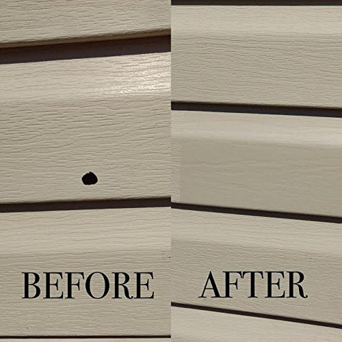 Mendyl Vinyl and Stucco Siding Repair Kit - Cover Any Cracks Holes or Blemishes - White Durable Self-Adhesive Paintable Vinyl Siding Patch Cut to Fit and Cover Any Cracks - 2 Patches (10) 10
