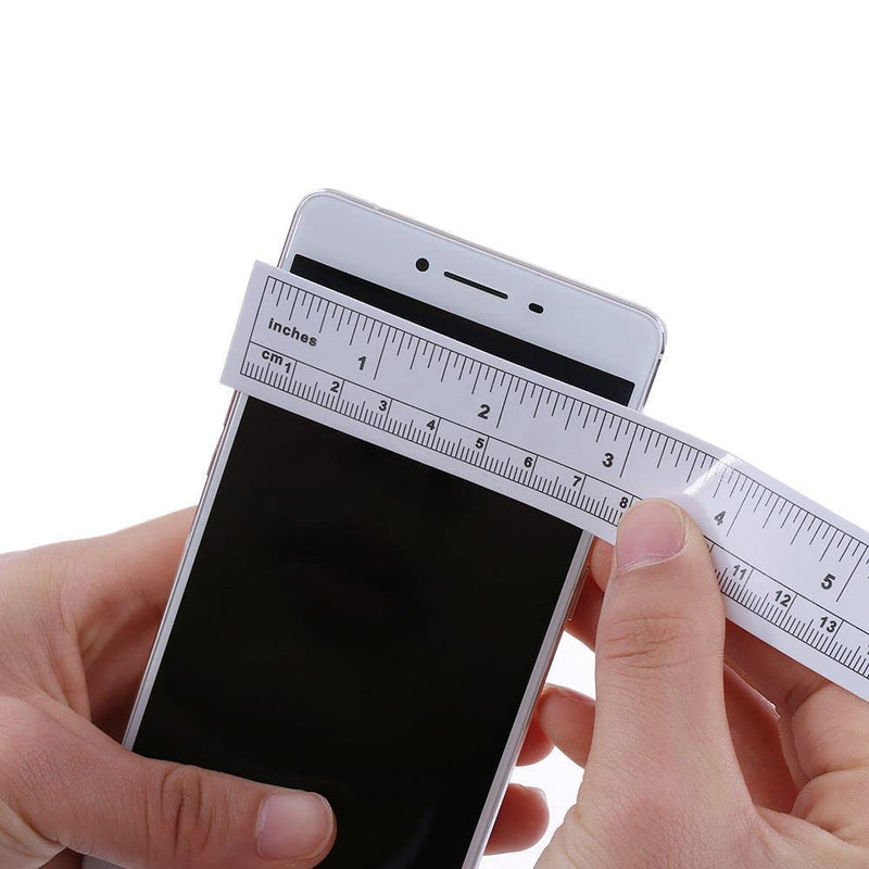 Self-Adhesive Measuring Tape, Double Scale Stick on Workbench Ruler, Sticky Tape Measure for Work Bench, Saw Table, Drafting Table, 36",Linear Measurement