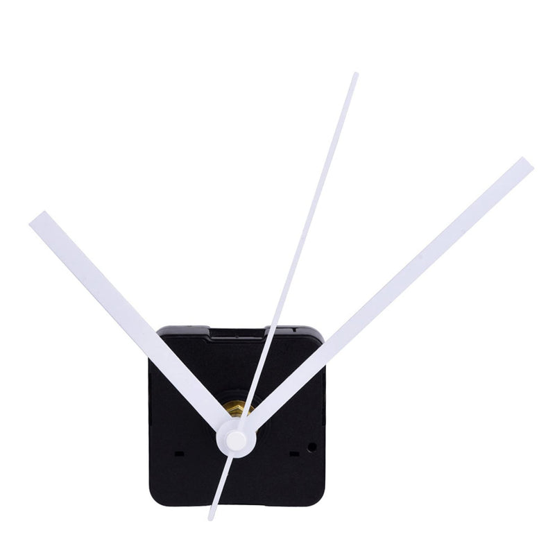 Silence Quartz Clock Movement, 11/25 Inch Maximum Dial Thickness, 4/5 Inch Total Shaft Length (White)