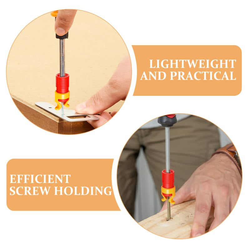 ARTIBETTER 6pcs Screw Gripper Tool For Woodworking Screw Holder Clamp For Drill Plastic Screw Holder Sleeve Screw Clip For Fixing Screws