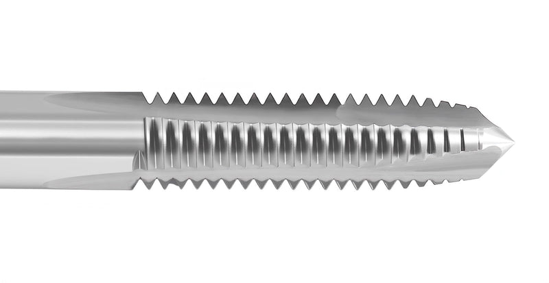 Accusize Industrial Tools Spiral Point Tap, 3/8-16NC, SPT-3/8-16x5 | 5 Pcs HSS, ANSI Standard, Fully Ground, 3 Flute, Plug Style