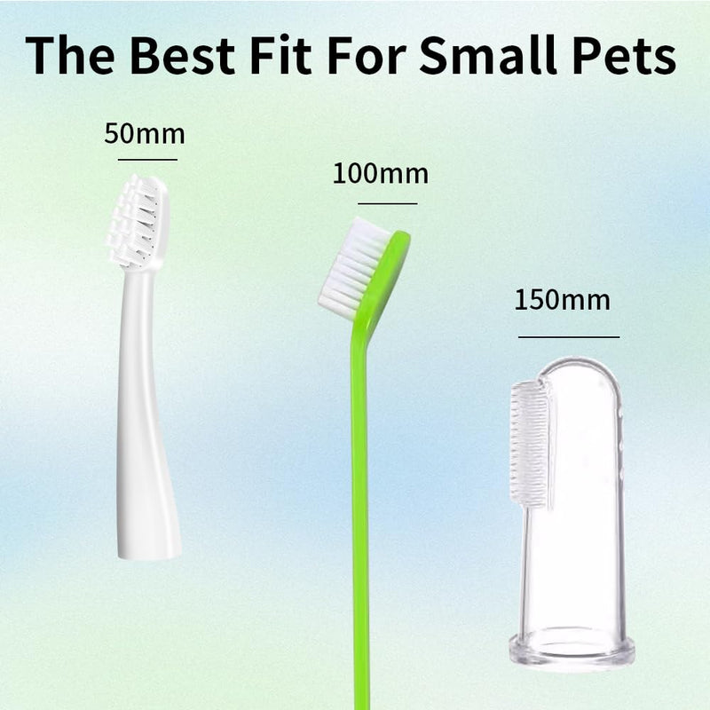 Cat Toothbrush, Cats Toothbrushs Kit with 360 DegreeTooth Brushing Head and Premium Non-Slip Handle, Pet Toothbrush for Cat Dental Care, Soft and Extra Small Toothbrush Designed for Cats