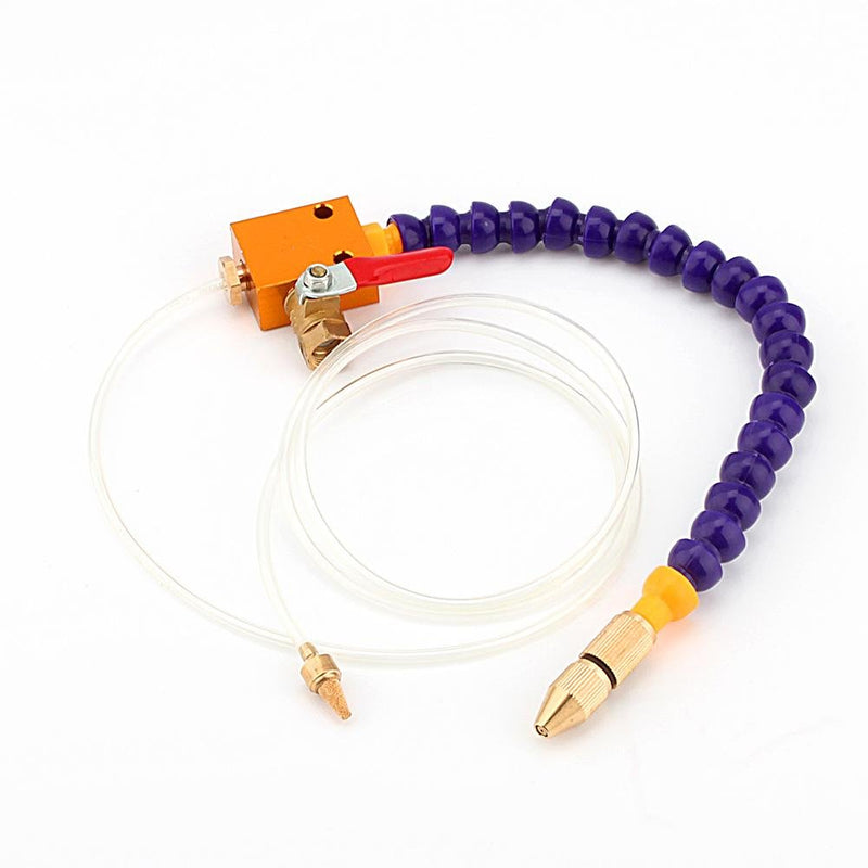 Thread Adjustable Mist Coolant Lubrication Spray System Magnetic Base Coolant Oil Water Hose Pipe for 8mm Air Pipe CNC Lathe Milling Drill