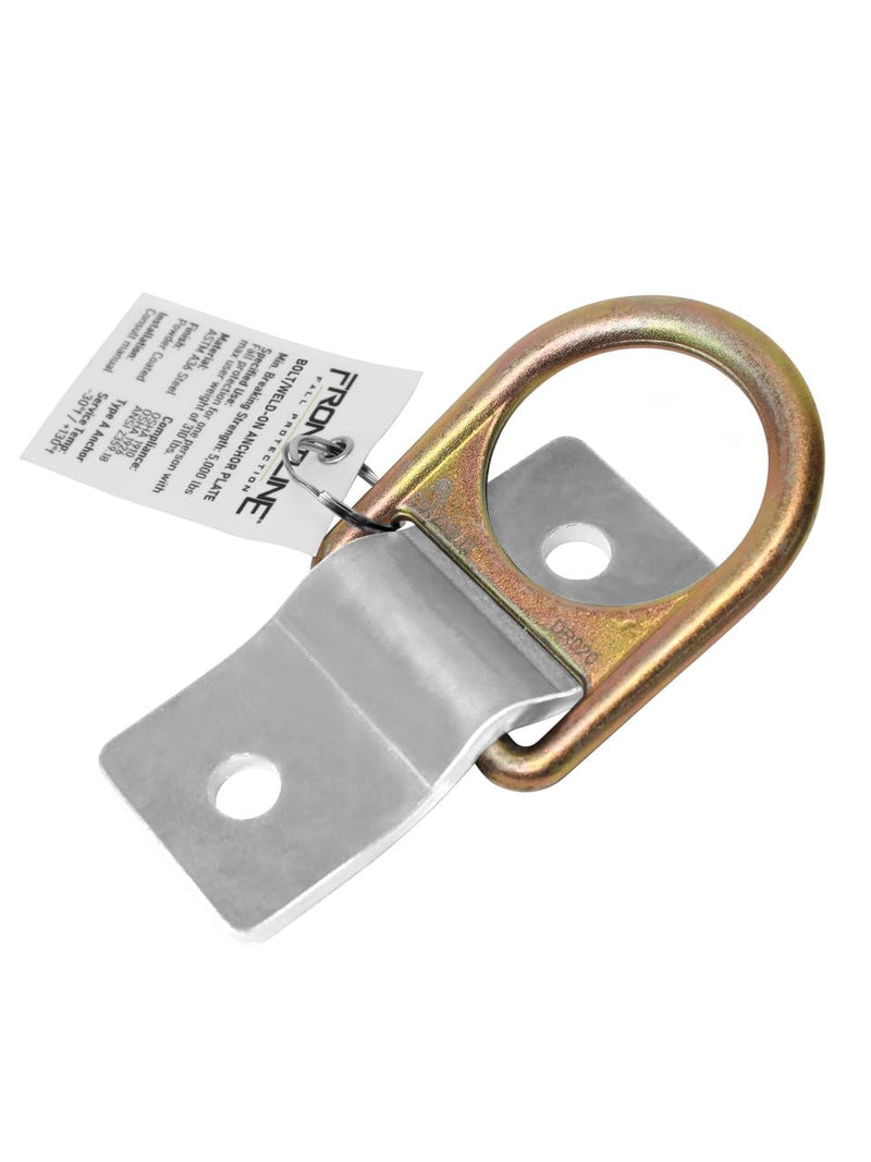 Frontline SBW01 Weld/Bolt-on Steel and Concrete Anchor | ASTM rated steel | can install and tie-off in multiple directions | Reusable Anchor | ANSI, OSHA & EN Compliant