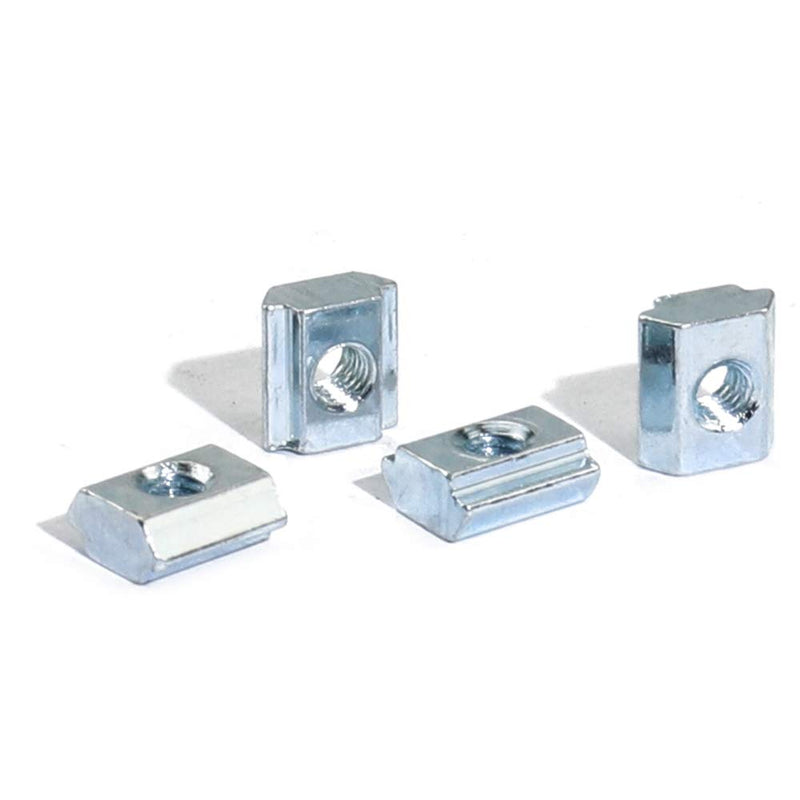 50pcs M5 Slide in T Nut Tee Sliding Nut Nut for Aluminum Extrusion with Profile 2020 Sereis Slot 6mm 20-M5 50pcs
