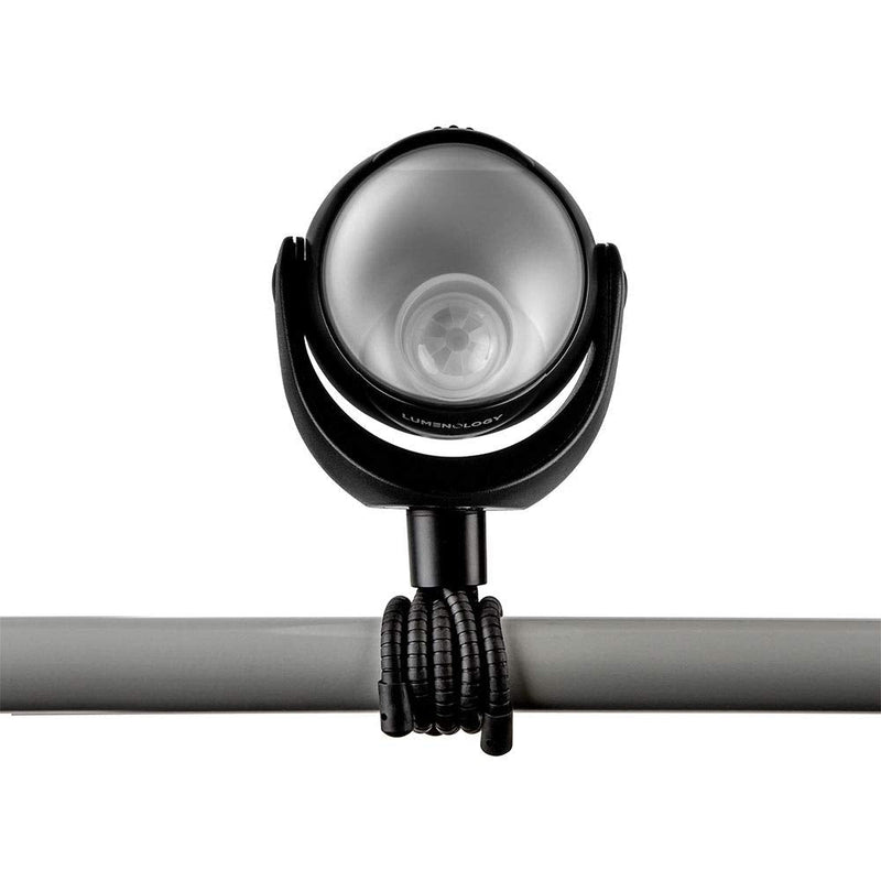 Limitless Innovations Lumenology Portable LED Motion Sensor Light Provides 148 Lumens with a 13 ft Detectable Range and Flexible Tripod Base with Magnetic Option – Indoor/Outdoor (Black) Black