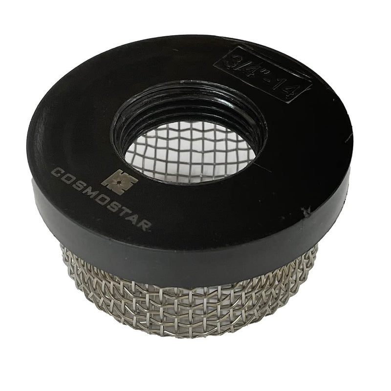 Cosmostar Stainless Steel Strainer ¾ Inch -14, Aerator Screen Wire Mesh Compatible with Livewell Pump, Industrial Plumbing Inline, Garden Washers Water Filter Sprayer Garden Hose Suction Line. (1) Above Ground