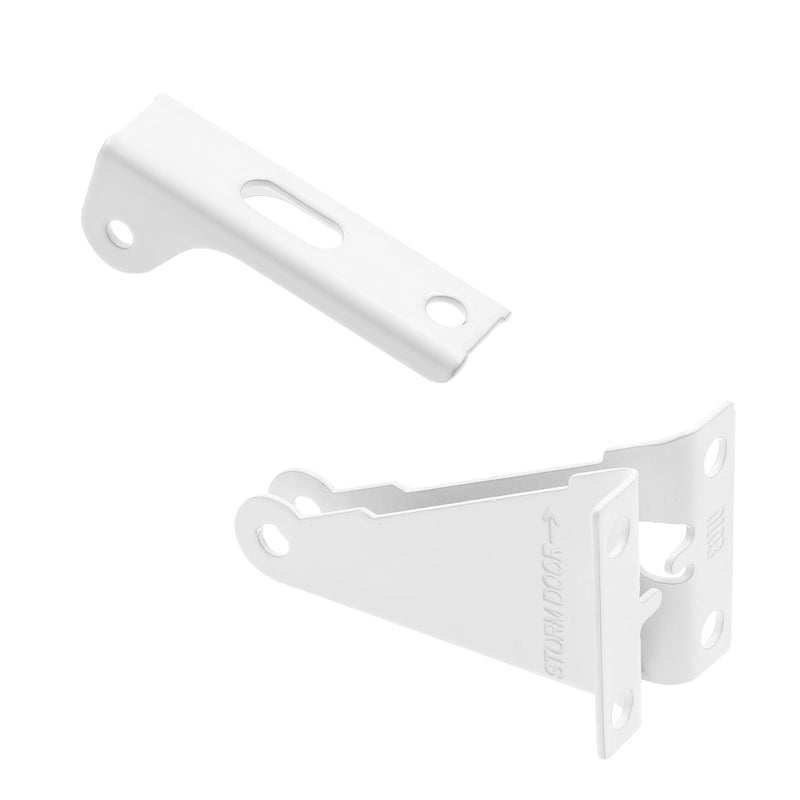 Prime-Line K 55602 Storm and Screen Door Closer Jamb Bracket Repair Kit, White (Single Pack)