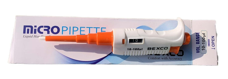 Set of 3 Micropipette Adjustable Volume 5-50 ul,10-100 ul,100-1000 ul Total 3 No. Combo Pack