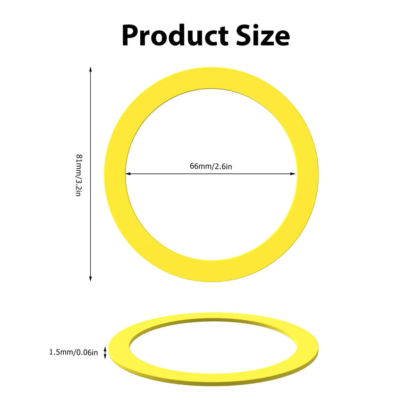 Flush Valve Seal for Kohler, 3 Pack Upgraded Silicone Toilet Replacement Tank Parts for K-GP1059291 Canister Flush Valve Kit Gasket