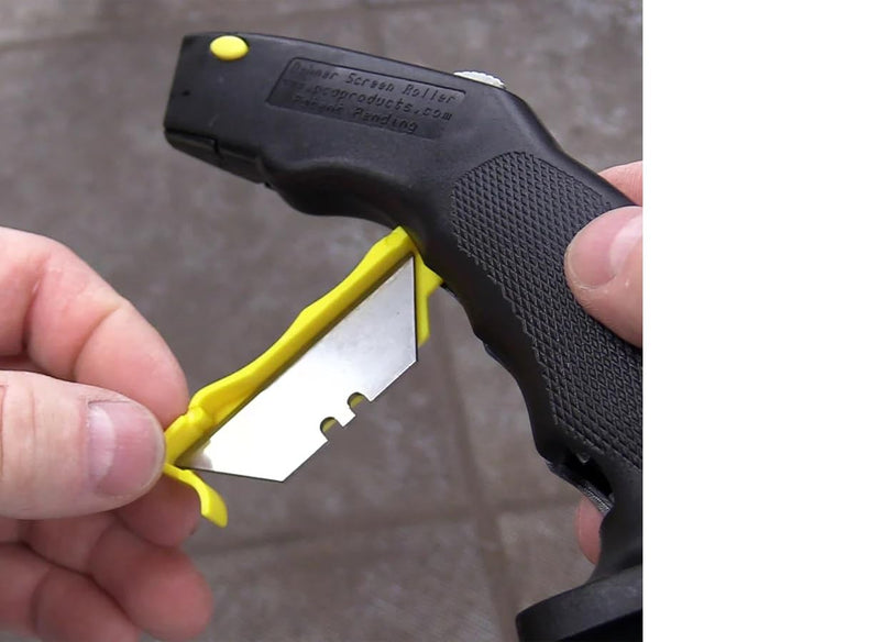 Screen Roller Tool Professional EZ Screen Spline Roller Tool with Knife Tool for Installing Screen Windows Door Patio