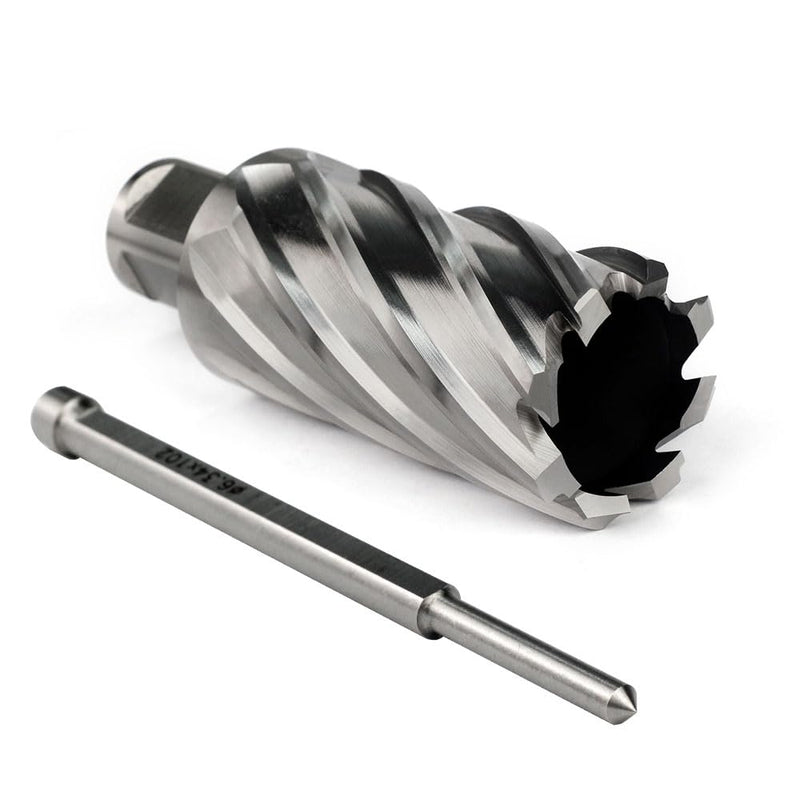 OSCARBIDE 1-1/4" x 2" HSS Annular Cutter 3/4" Weldon Shank Mag Drill Bit | 2 Flat | 1-1/4"Cutting Diameter | 2"Cutting Depth | Burr-Free Holes | Rapid Chip Removal | 10x Faster Than Twist Drills
