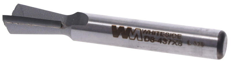 Whiteside Router Bits D8-437x8 Dovetail Bit with 7/16-Inch Large Diameter, 5/8-Inch Cutting Diameter and 8mm Shank