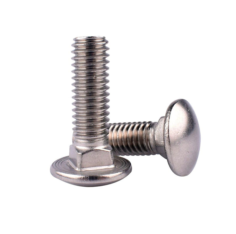 1/2-13 x 1" Carriage Bolts Screws, 18-8 Stainless Steel 304, Round Head, Square Neck, UNC Fully Machine Coarse Threaded,5Pcs 1/2-13 x 1" (5 PCS)