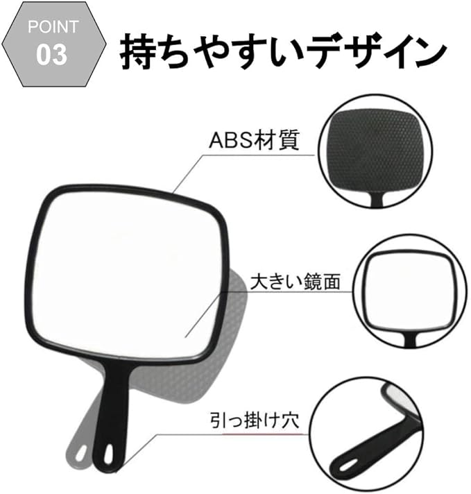 G-MODELL Large Hand Mirror, Hand Mirror, Makeup Mirror - NewNest Australia