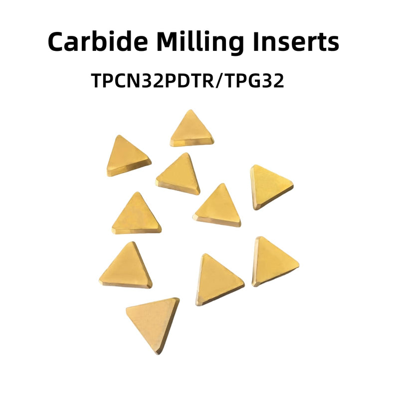 10PCS Carbide Milling Inserts for TPCN32PDTR TPG32,Carbide Turing Inserts Cutters for Lathes & indexable End Mills