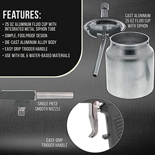 Sand Blaster,Sand Blasters,Sandblaster,Handheld Sandblaster Aluminium Alloy Air Sand Blaster Gun Set Spray Gun Blasting Machine with 750CC Pot